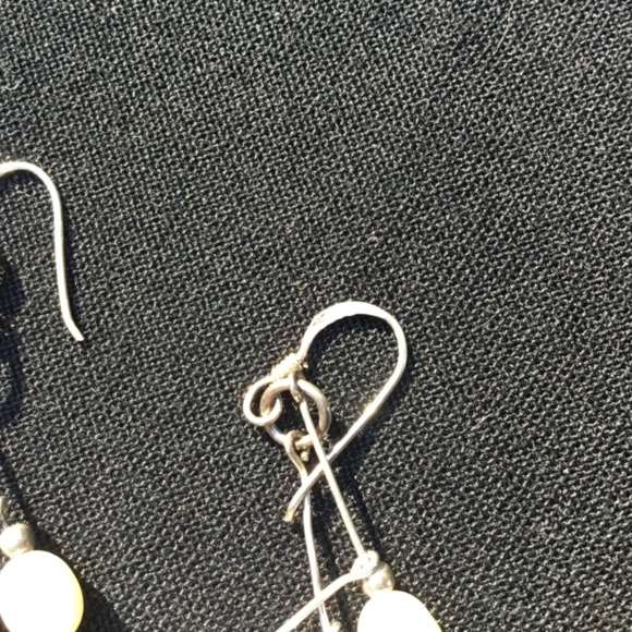 Pearl drop earrings sterling silver by Zima - Picture 5 of 6